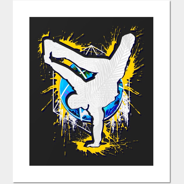 Breakdance - Breakdancer - Breakdancing BBoy - Streetdance Wall Art by BabyYodaSticker